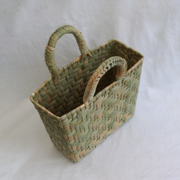 Bolsa Artesanal Tejida A Mano Canasto De Chuspata Fina - Image 2