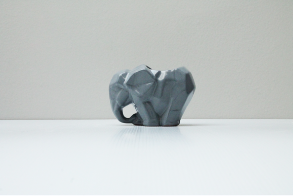Maceta De Cerámica Elefante Geométrico - Image 3