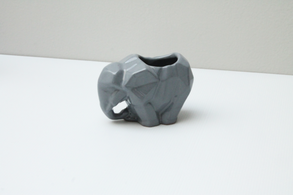 Maceta De Cerámica Elefante Geométrico - Image 4