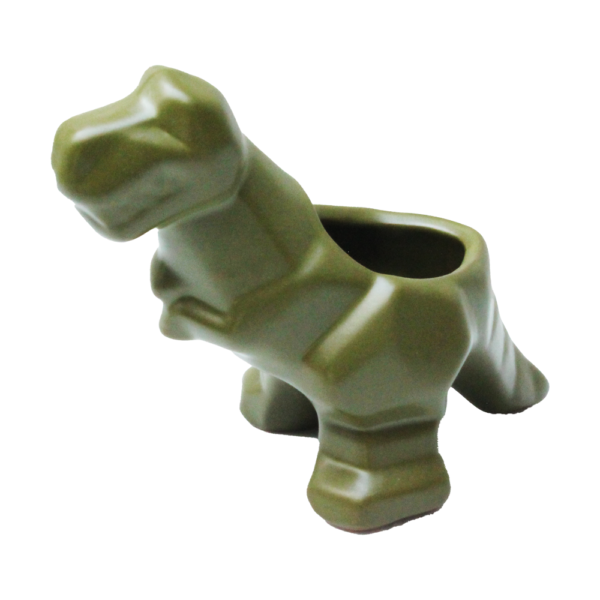 Maceta De Cerámica Con Diseño De Dinosaurio T-rex